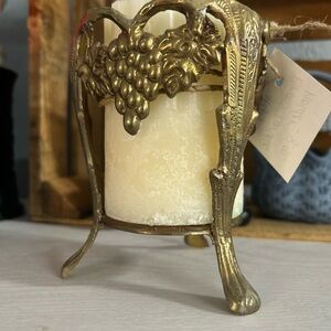 Elegant Gold Candle Holder